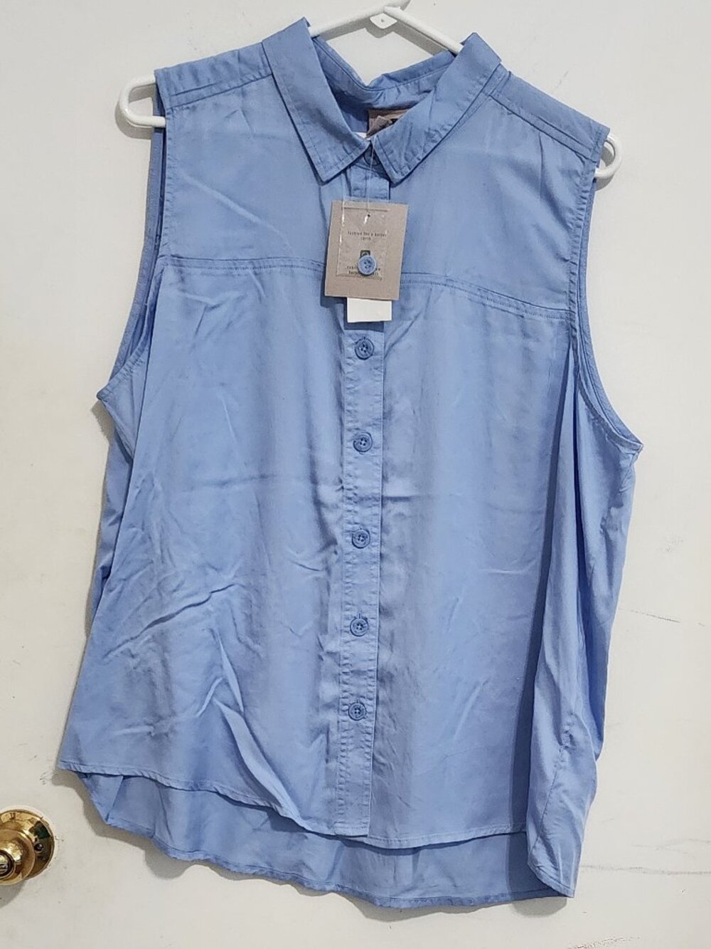 Como Re-Vintage, Ladies Sleeveless Shirt, Size L